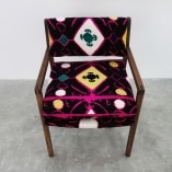 suzani fabric upholstered chair