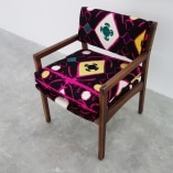 suzani fabric upholstered chair